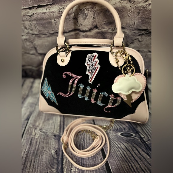 Juicy Couture Customized Bag Bling Rhinestone Y2K NEW Rare - Picture 8 of 9
